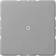 JUNG CD 590 A GR centraalplaat met snoerinvoer en draagring CD500 grijs