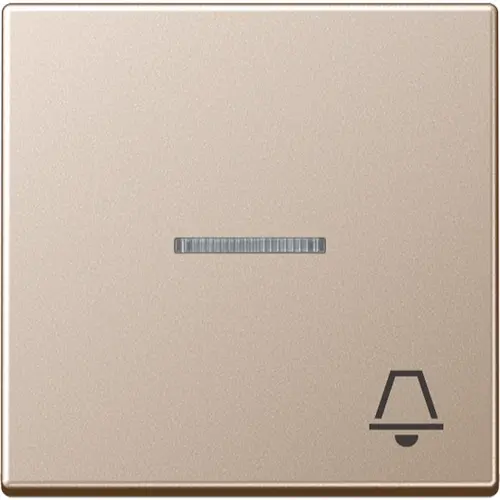 JUNG A 590 KO5 K CH schakelwip met belsymbool controlevenster A-range champagne