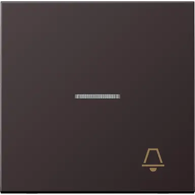 JUNG AL 2990 KO5 K D schakelwip met belsymbool en controlevenster LS990 dark gelakt aluminium