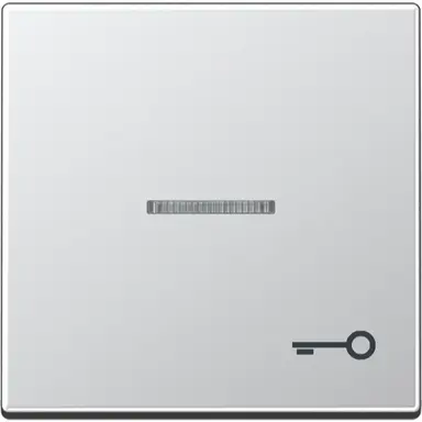 JUNG A 590 KO5 T AL schakelwip met sleutelsymbool en controlevenster A-range aluminium