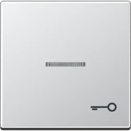 JUNG A 590 KO5 T AL schakelwip met sleutelsymbool en controlevenster A-range aluminium