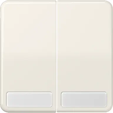 JUNG CD 595 NA schakelwip 2-voudig met tekstvenster CD500 creme