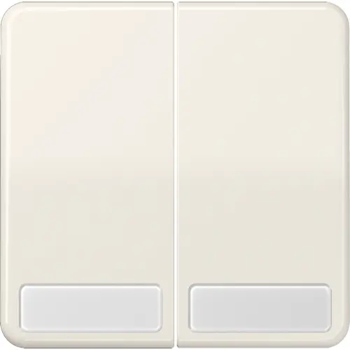 JUNG CD 595 NA schakelwip 2-voudig met tekstvenster CD500 creme