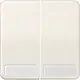 JUNG CD 595 NA schakelwip 2-voudig met tekstvenster CD500 creme