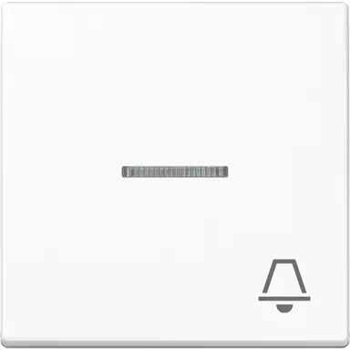JUNG A 590 KO5 K WW schakelwip met belsymbool controlevenster A-range alpine wit