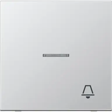 JUNG AL 2990 KO5 K schakelwip met belsymbool en controlevenster LS990 aluminium