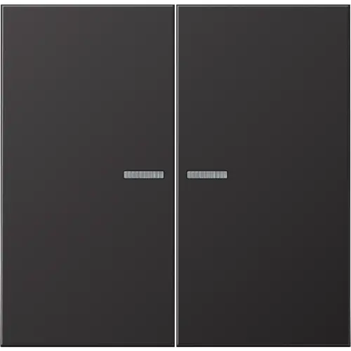 JUNG AL 2995 KO5 D schakelwip 2-voudig met controlevenster LS990 dark gelakt aluminium