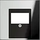 JUNG GCR 2969 T centraalplaat multimedia LS990 glanzend chroom