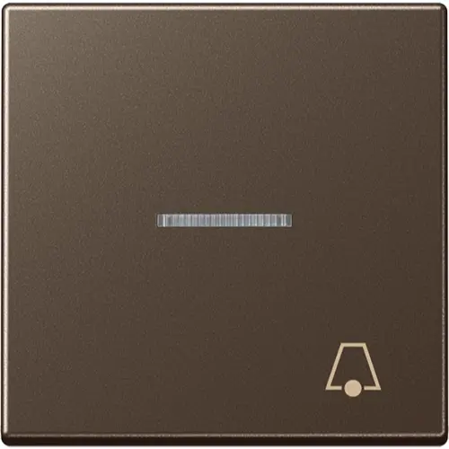 JUNG A 590 KO5 K MO schakelwip met belsymbool controlevenster A-range mokka