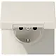 JUNG LS 1520 NKIKL wandcontactdoos randaarde Safety+ klapdeksel LS990 creme