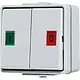 JUNG 639 W serie drukcontact met 2 wisselcontacten opbouw IP44 WG600