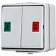 JUNG 639 W serie drukcontact met 2 wisselcontacten opbouw IP44 WG600