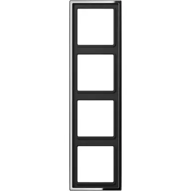 JUNG GCR 2984 afdekraam 4-voudig LS990 glanzend chroom