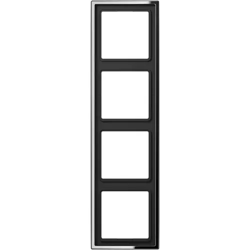 JUNG GCR 2984 afdekraam 4-voudig LS990 glanzend chroom