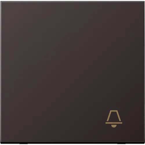 JUNG AL 2990 K D schakelwip met belsymbool LS990 dark gelakt aluminium