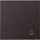 JUNG AL 2990 K D schakelwip met belsymbool LS990 dark gelakt aluminium