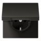 JUNG AL 1520 NKIKL AN wandcontactdoos randaarde Safety+ klapdeksel LS990 antraciet gelakt aluminium