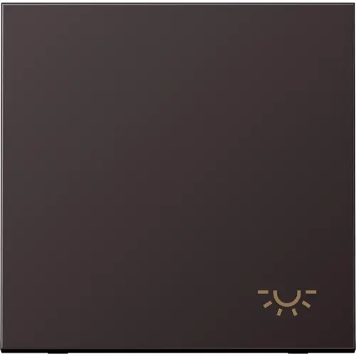 JUNG AL 2990 L D schakelwip met lichtsymbool LS990 dark gelakt aluminium