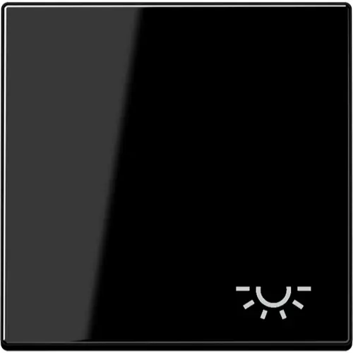JUNG A 590 L SW schakelwip met lichtsymbool A-range zwart glans