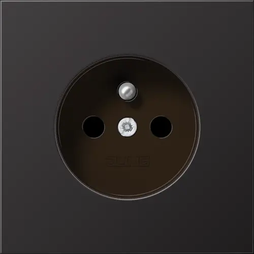 JUNG AL 1520 FKI D wandcontactdoos penaarde Safety+ LS990 dark gelakt aluminium