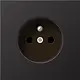 JUNG AL 1520 FKI D wandcontactdoos penaarde Safety+ LS990 dark gelakt aluminium