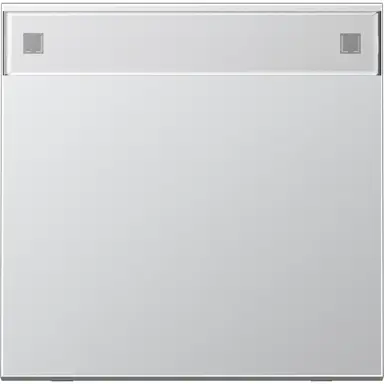 JUNG AL 2990 NA schakelwip met tekstvenster LS990 aluminium