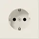 JUNG LS 1520 NKI wandcontactdoos randaarde Safety+ LS990 creme