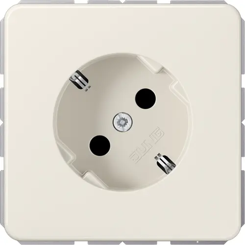 JUNG 520-45 NZ wandcontactdoos randaarde 45 graden CD500 creme