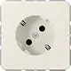 JUNG 520-45 NZ wandcontactdoos randaarde 45 graden CD500 creme