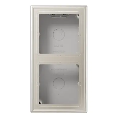 JUNG ES 2582 A-L opbouwbak 2-voudig LS990 edelstaal