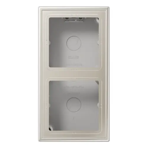 JUNG ES 2582 A-L opbouwbak 2-voudig LS990 edelstaal