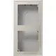 JUNG ES 2582 A-L opbouwbak 2-voudig LS990 edelstaal