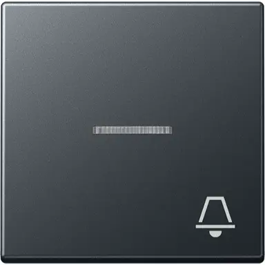 JUNG A 590 BFKO5 K ANM schakelwip met belsymbool controlevenster A-range antraciet mat