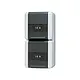 JUNG 822 NAW wandcontactdoos 16A 2-voudig randaarde opbouw IP44 verticaal WG800