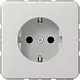 JUNG CD 1520 NKI LG wandcontactdoos randaarde Safety+ CD500 lichtgrijs