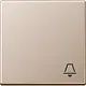 JUNG A 590 K CH schakelwip met belsymbool A-range champagne