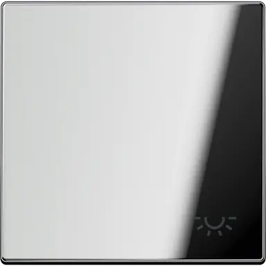 JUNG GCR 2990 L schakelwip met lichtsymbool LS990 glanzend chroom
