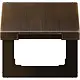 JUNG ME 2990 KL AT klapdeksel voor wandcontactdoos en centraaldelen van 50 x 50 mm LS990 messing antiek
