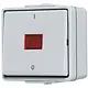 JUNG 602 KOW 2-polige schakelaar controleverlichting met onderbak IP44 WG600