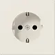 JUNG LS 1520 N wandcontactdoos randaarde LS990 creme