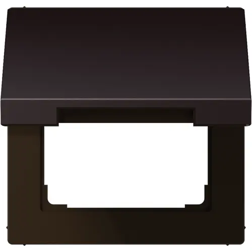 JUNG AL 2990 KL D klapdeksel voor wandcontactdoos en centraaldelen van 50 x 50 mm LS990 dark gelakt aluminium
