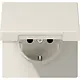 JUNG LS 1520 NKL wandcontactdoos randaarde klapdeksel LS990 creme