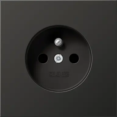 JUNG AL 1520 FKI AN wandcontactdoos penaarde Safety+ LS990 antraciet gelakt aluminium