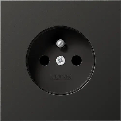 JUNG AL 1520 FKI AN wandcontactdoos penaarde Safety+ LS990 antraciet gelakt aluminium