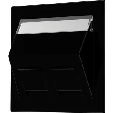 JUNG LS 569-30 BF PL SW centraalplaat voor montage adapter 30 graden LS990 zwart glans