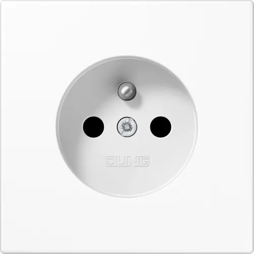 JUNG LS 1520 FKI WW wandcontactdoos penaarde Safety+ LS990 alpine wit