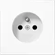 JUNG LS 1520 FKI WW wandcontactdoos penaarde Safety+ LS990 alpine wit