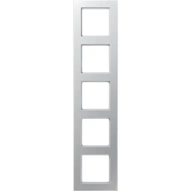 JUNG A 5585 BF AL afdekraam 5-voudig A550 aluminium