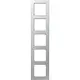 JUNG A 5585 BF AL afdekraam 5-voudig A550 aluminium