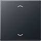 JUNG A 1700 BFP ANM knop met pijlsymbolen tbv elektronische jaloezieactor A-range antraciet mat
